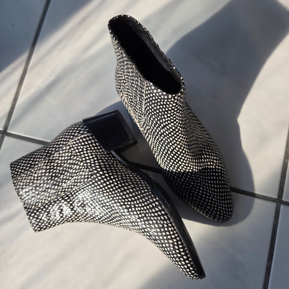 Unique Black and white dotted Rag & Bone Boots Size 6